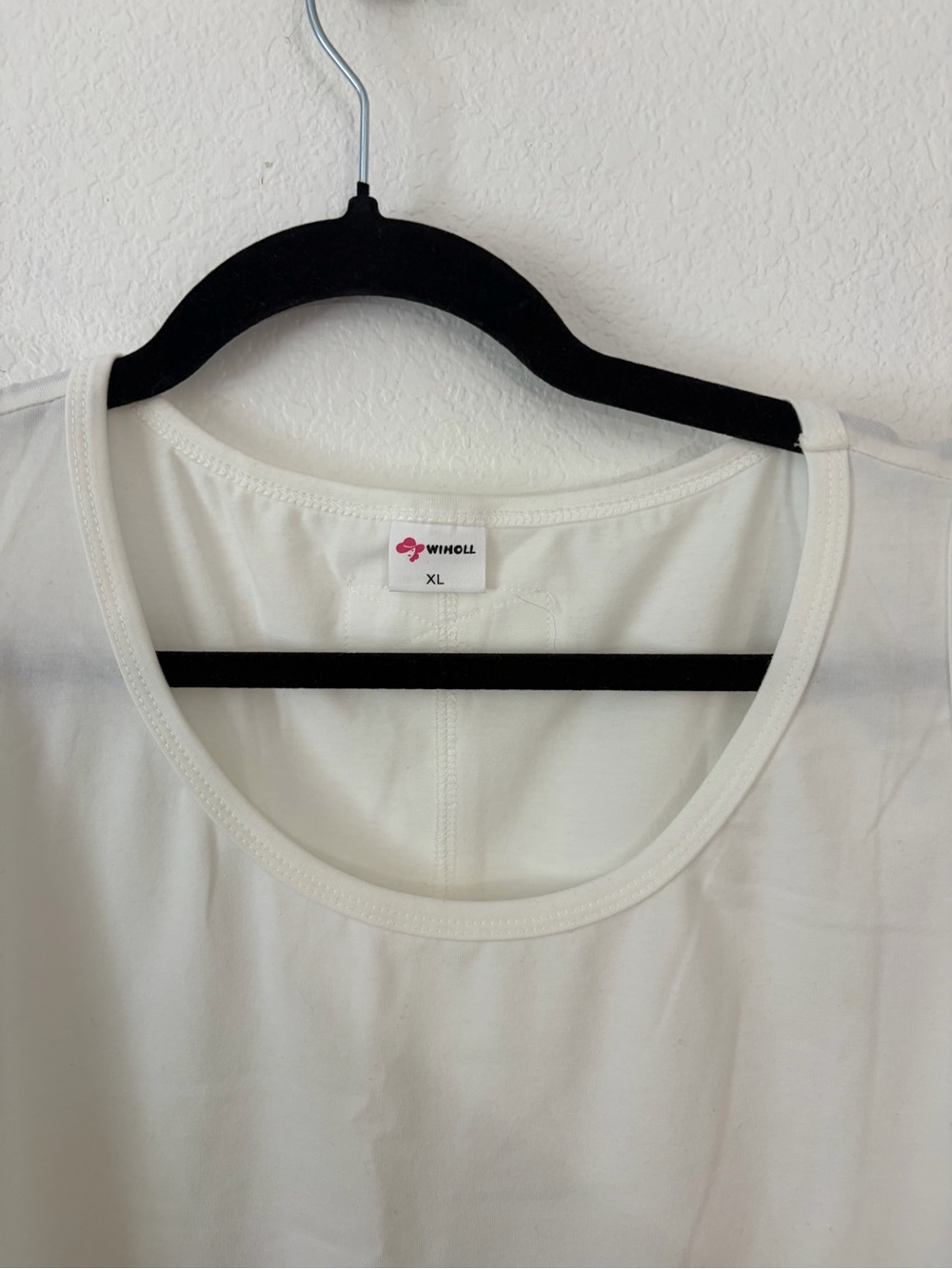 Women's XL White Tunic Length Tank Top